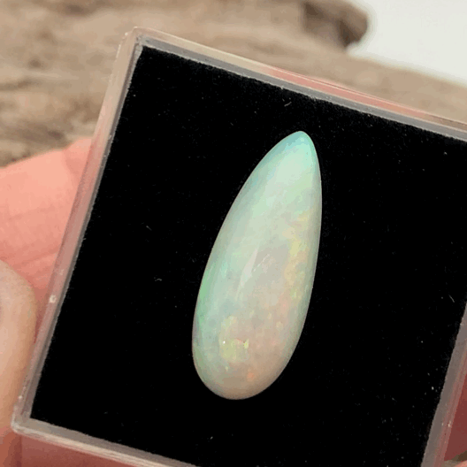 Andamooka Opal Pear Cabochon 17x7mm – Langford Gems