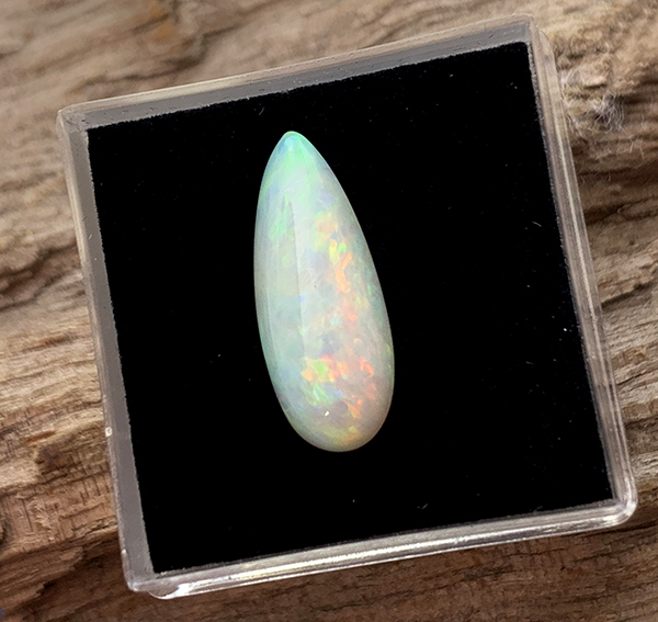 Andamooka Opal Pear Cabochon 17x7mm – Langford Gems