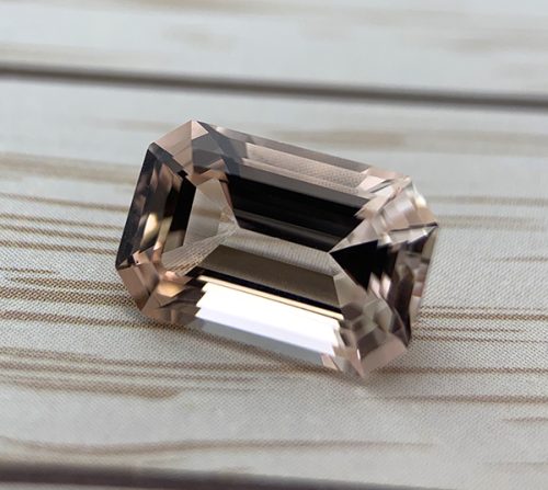Beryl Morganite Peach Emerald Cut 2.61 carats