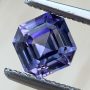 Ceylon Sapphire Parti Blue Purple Square Emerald Cut 5mm