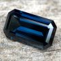Australian Sapphire Blue Emerald Cut 4.26 carats