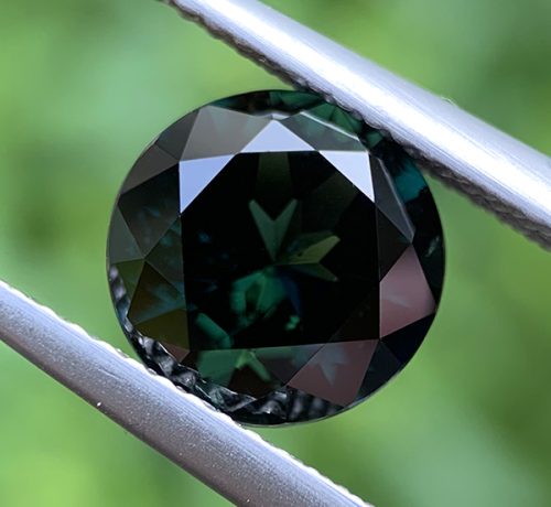 Australian Sapphire Blue Green Round 8.6mm