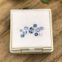 Australian Sapphire Blue Cluster Set 0.56 carats total