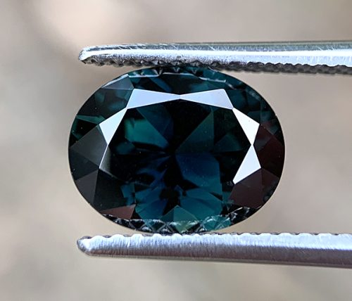 Australian Sapphire Blue Green Oval 2.74 carats