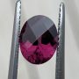 Garnet Pink Rhodolite Oval Checkerboard 1.56 carats