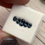 Australian Sapphire Blue Tapering Oval Set of 5 1.54 carats total