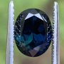 Australian Sapphire Blue Green Oval 1.97 carats