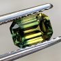 Australian Sapphire Parti Blue Yellow Emerald Cut 0.86 carats