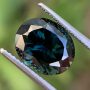 Australian Sapphire Blue Green Oval 4.24 carats