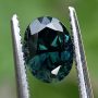 Australian Sapphire Blue Green Oval 1.1 carats