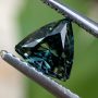 Australian Sapphire Blue Green Trilliant 5.7mm