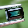 Australian Sapphire Blue Green Yellow Emerald Cut 0.73 carats