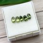 Australian Sapphire Ombre Green Oval Set of 5, 1.25 carats total