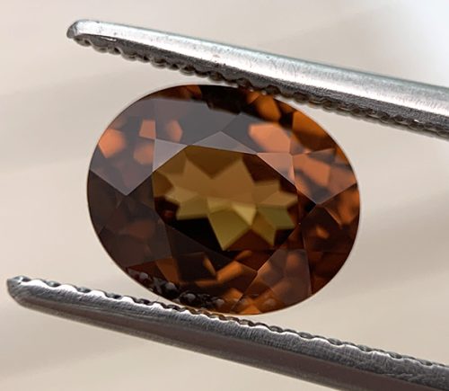 Australian Zircon Orange Oval 2.18 carats