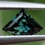 Australian Sapphire Blue Green Fan 0.75 carats