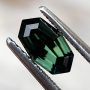 Australian Sapphire Parti Blue Green Elongated Octagon 0.84 carats