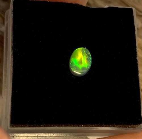 Lightning Ridge Black Opal Oval Cabochon 6.2x4.4mm