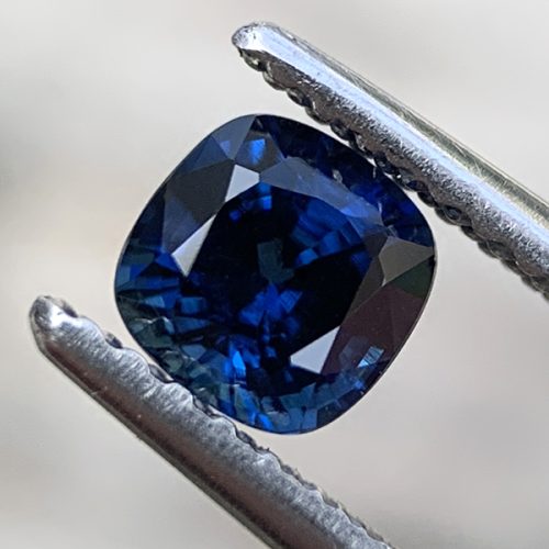 Australian Sapphire Blue Square Cushion 4.5mm