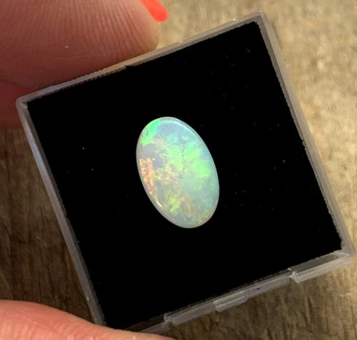 Coober Pedy Opal Oval Cabochon 11.4x7.4mm