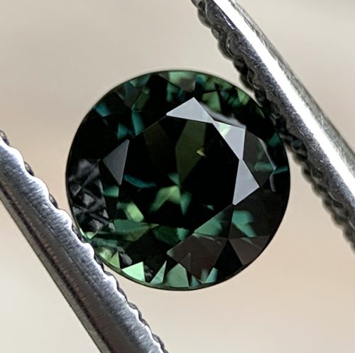 Australian Sapphire Blue Green Round 5mm