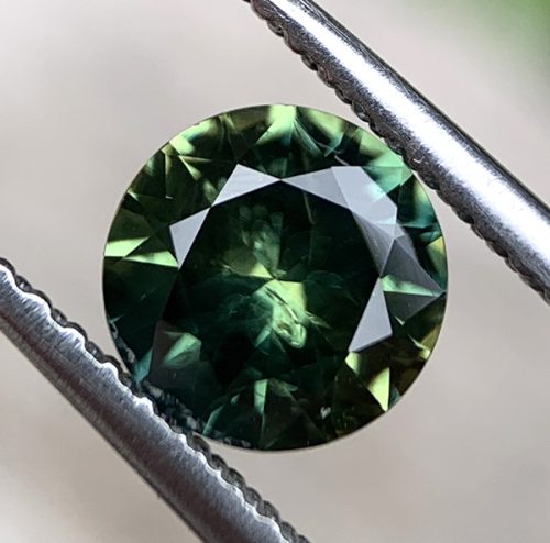 Australian Sapphire Parti Blue Yellow Round 6.1mm
