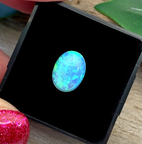 Andamooka Opal Oval Cabochon 13.3x10mm