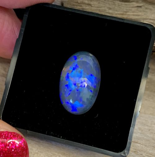 Lightning Ridge Opal Oval Cabochon 18.7x11.9mm