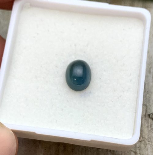 Australian Sapphire Teal Oval Cabochon 2.99 carats