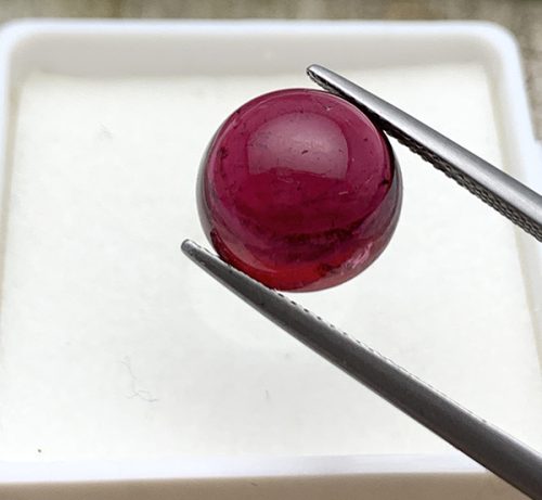 Tourmaline Rubellite Round Cabochon 12.05mm
