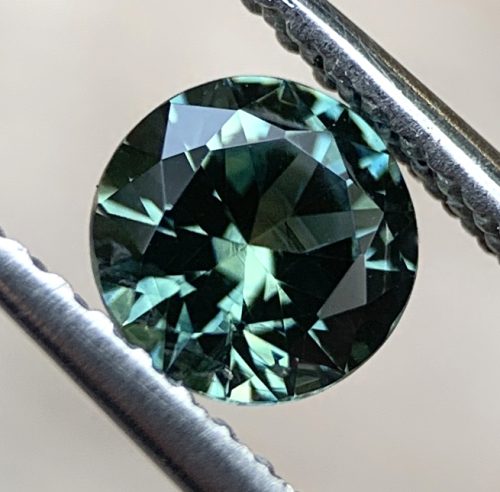 Australian Sapphire Blue Green Round 5.3mm